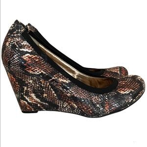 Marco Santi Verona Snakeskin Wedges Size 9.5